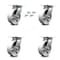 Service Caster 6 Inch Semi Steel Caster Set with Roller Bearings and Swivel Locks SCC SCC-35S620-SSR-BSL-4 - alternate 1